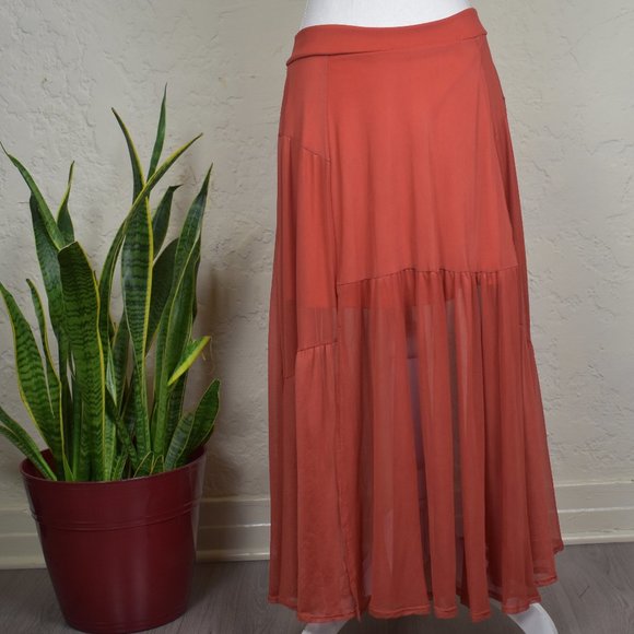 Vijo Couture Dresses & Skirts - Long Skirt in Salmon Color